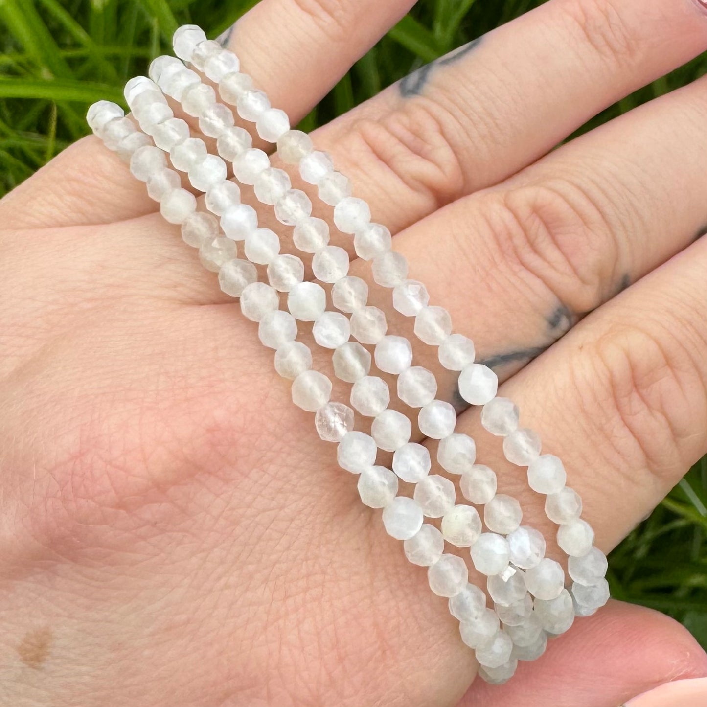 Selenit Armband facettiert