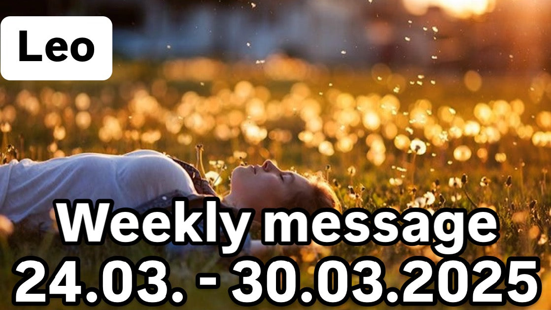 Weekly message 24.03. - 30.03.2025