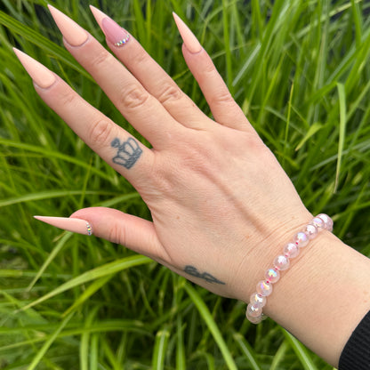 Aura Rosenquarz Armband