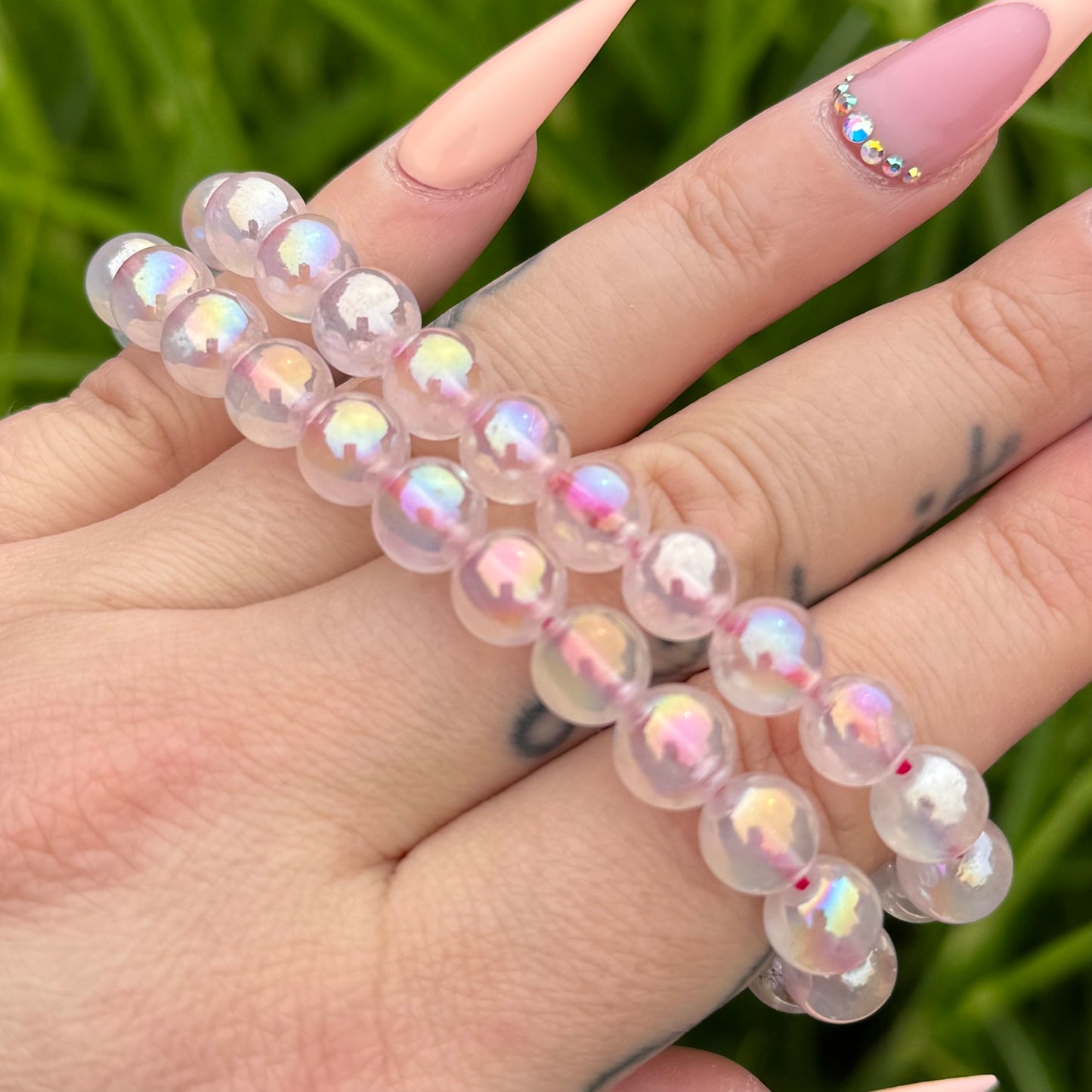 Aura Rosenquarz Armband
