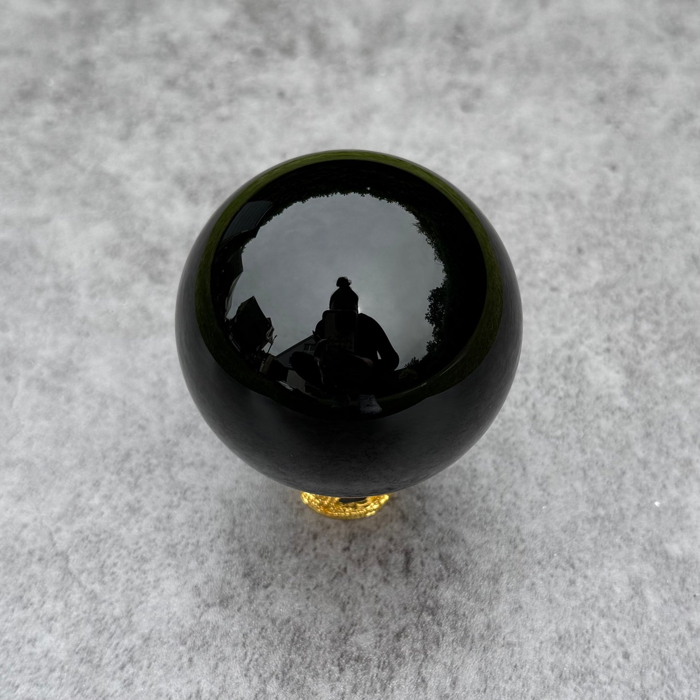Schwarze Obsidian Kugel