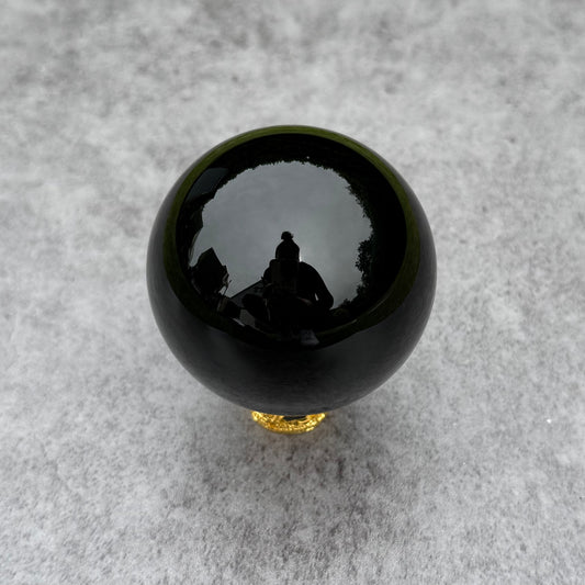 Schwarze Obsidian Kugel