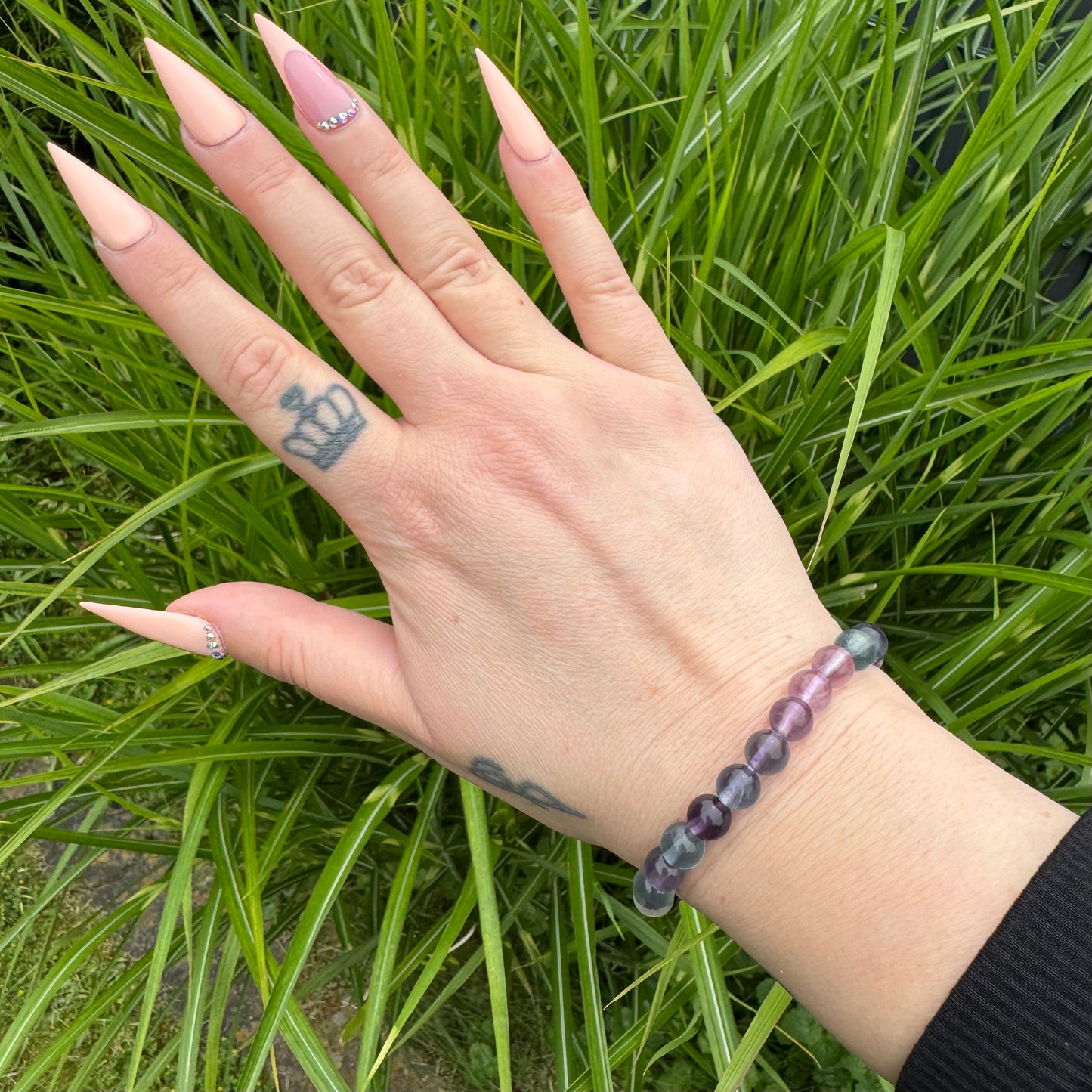 Regenbogen Fluorit Armband