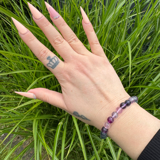 Regenbogen Fluorit Armband
