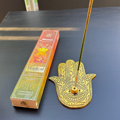 Money Drawing Räucherstäbchen – Cinnamon & Lemongrass