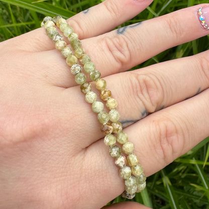 Grüner Turmalin Armband facettiert