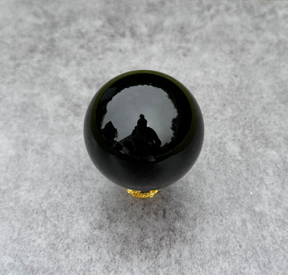 Schwarze Obsidiankugel – 6 cm