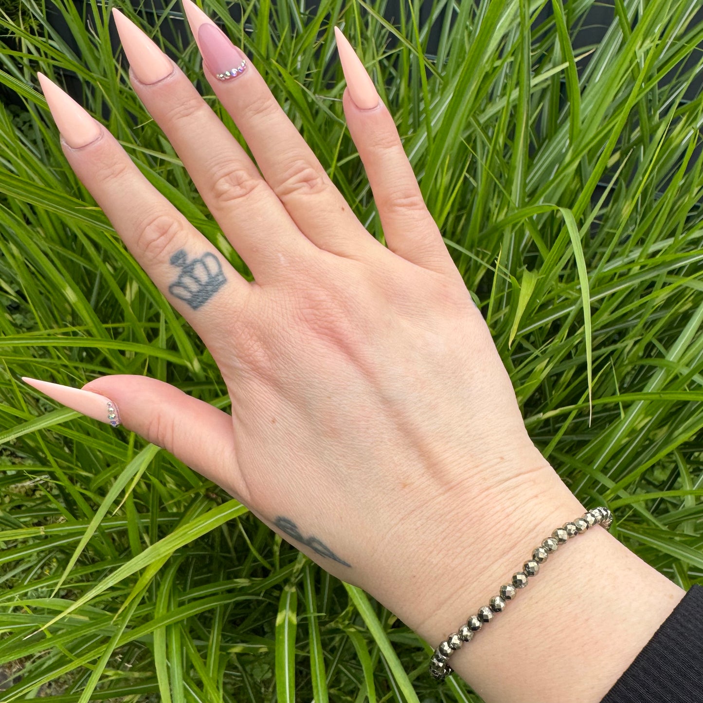 Pyrit Armband facettiert