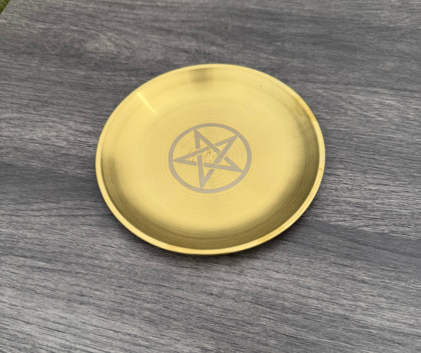 Ritualteller mit Pentagramm – 14 cm