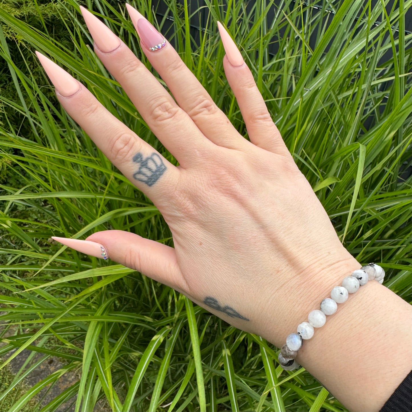 Regenbogen Mondstein Armband