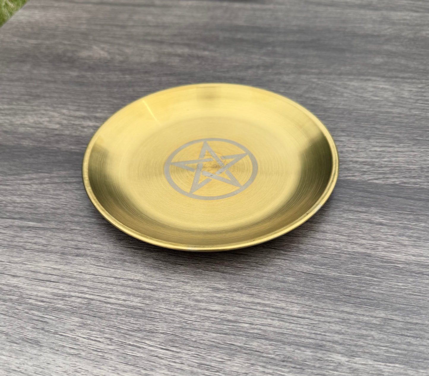 Ritualteller mit Pentagramm – 14 cm