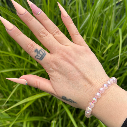 Aura Rosenquarz Armband