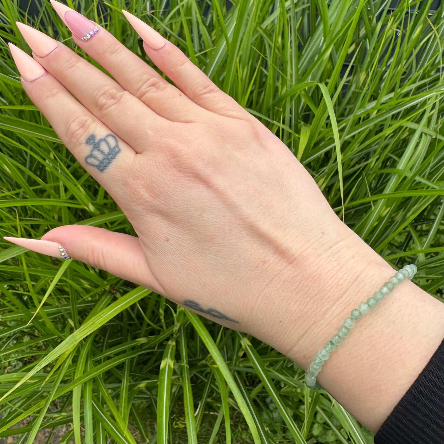 Grüner Aventurin Armband facettiert