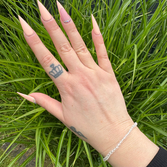 Bergkristall Armband facettiert