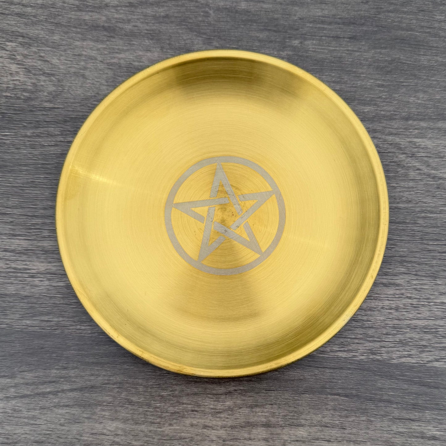 Ritualteller mit Pentagramm – 14 cm