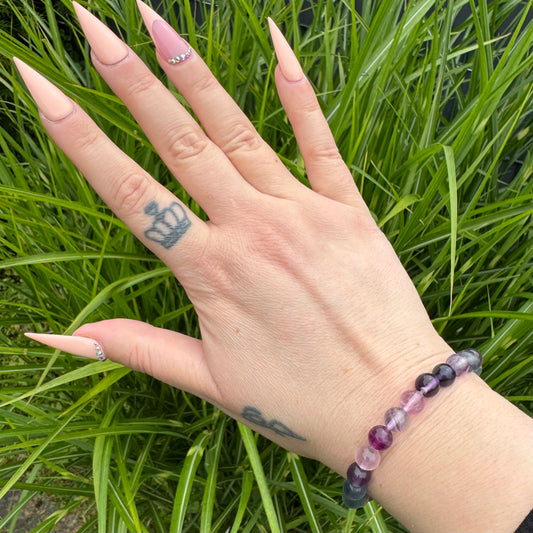 Regenbogen Fluorit Armband
