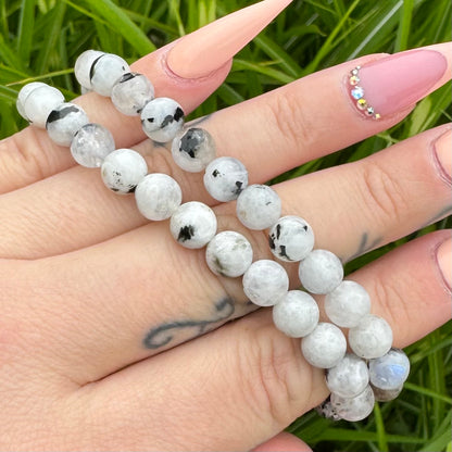 Regenbogen Mondstein Armband