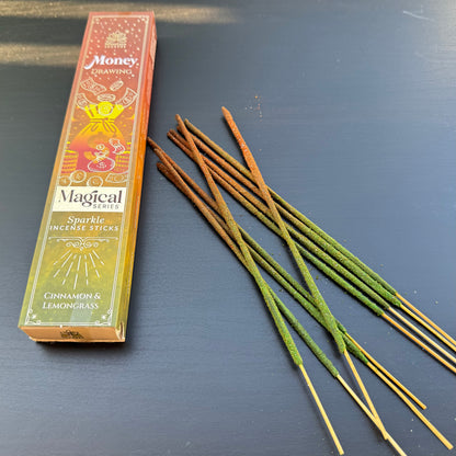 Money Drawing Räucherstäbchen – Cinnamon & Lemongrass