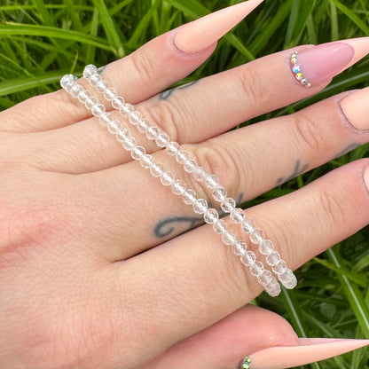 Bergkristall Armband facettiert